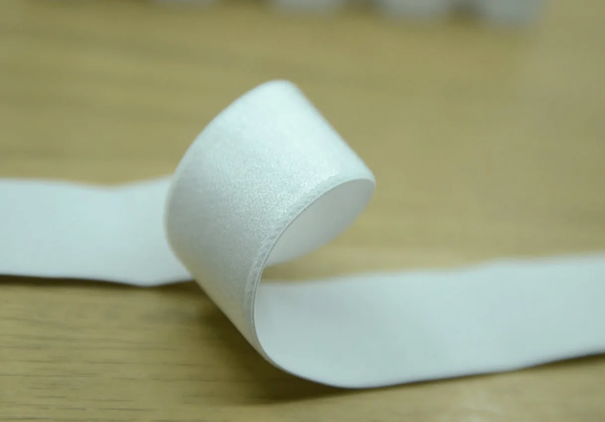 1 inch 25mm Wide Satin Finishing Stretch Soft Waistband Elastic Band