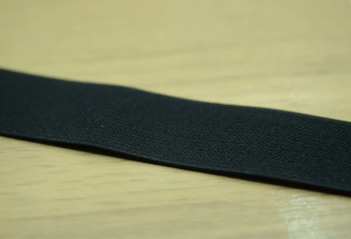 1 inch 25mm Wide Satin Finishing Stretch Soft Waistband Elastic Band