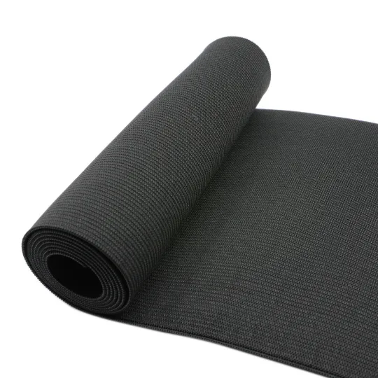 12"  30cm ,15.8 40cm Super Wide Knit Black Stretch Elastic Band -1 Yard