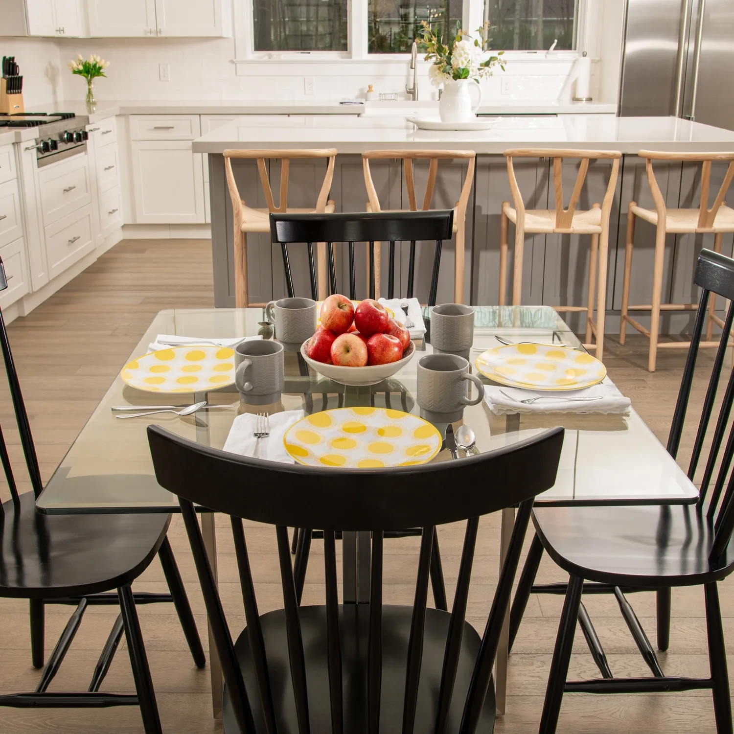 26" Square Clear Glass Table Tops