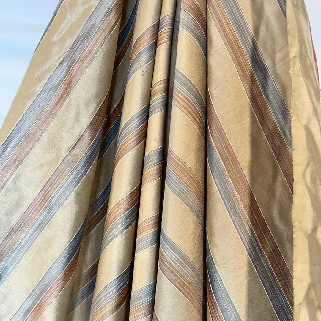 75cm plus end Slone Street Stripes Silk Dupion
