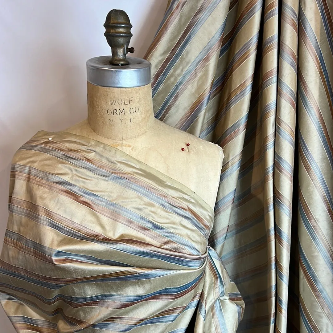 75cm plus end Slone Street Stripes Silk Dupion