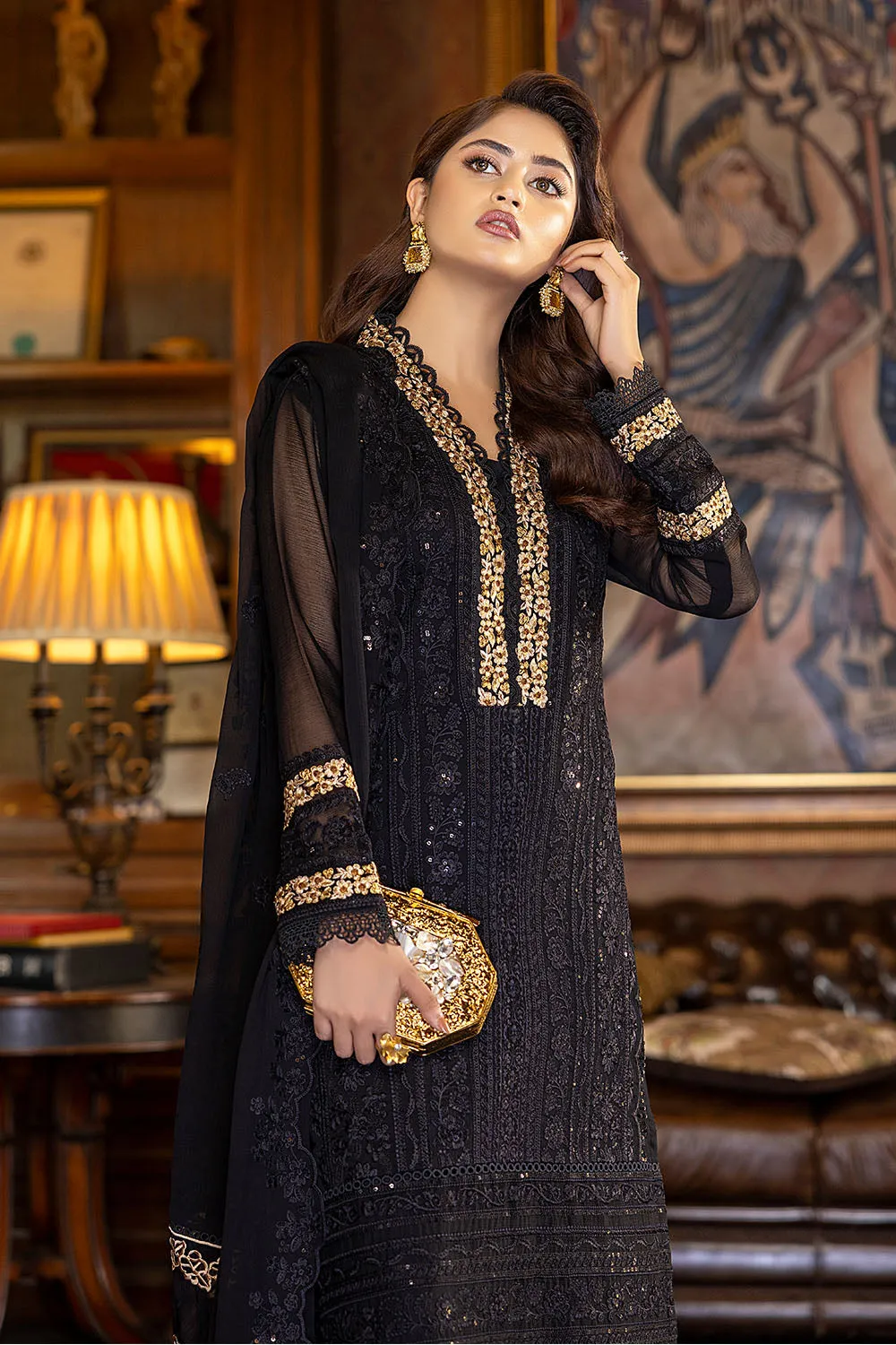 Azure Luxe Festive Edit Embroidered Lawn Collection – Dazzling Fairy
