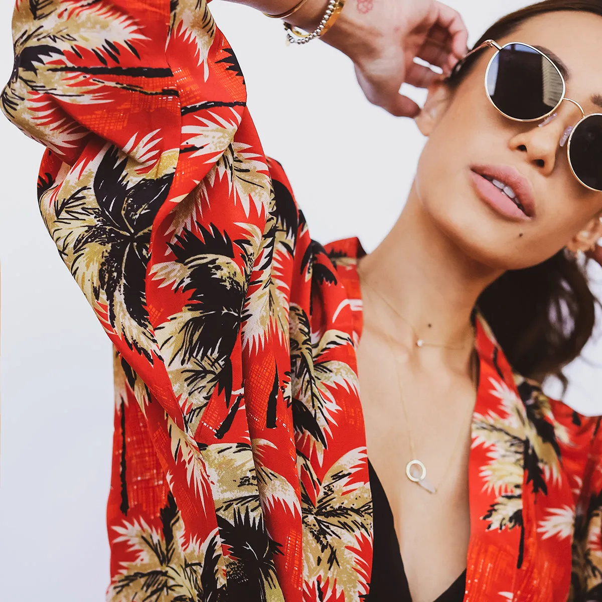 Breeze (Kimono Cover-Up) - Red