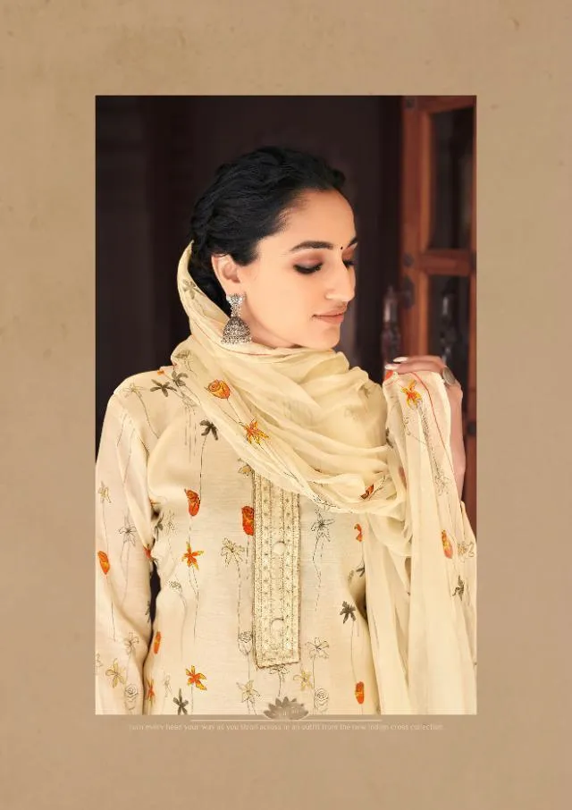 Cotton Silk Beautiful Floral Printed Salwar kameez material