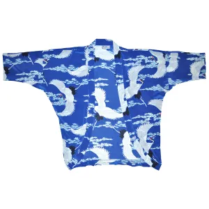 Crane (Kimono Cover-Up) - Blue
