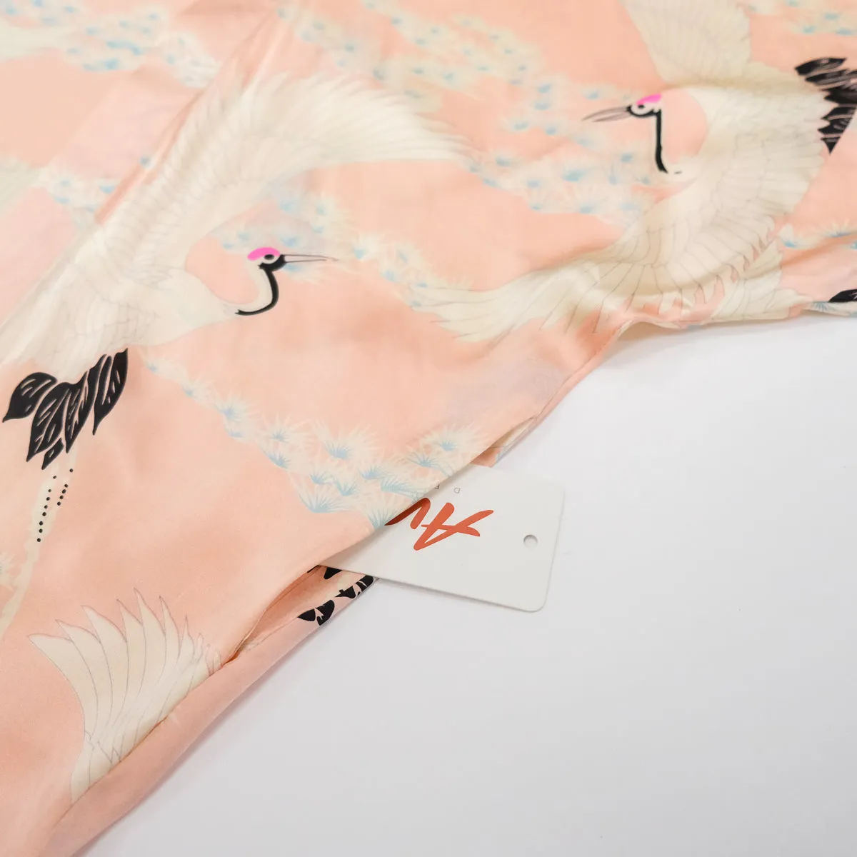 Crane (Kimono Cover-Up) - Pink