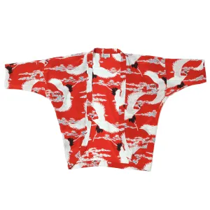 Crane (Kimono Cover-Up) - Red