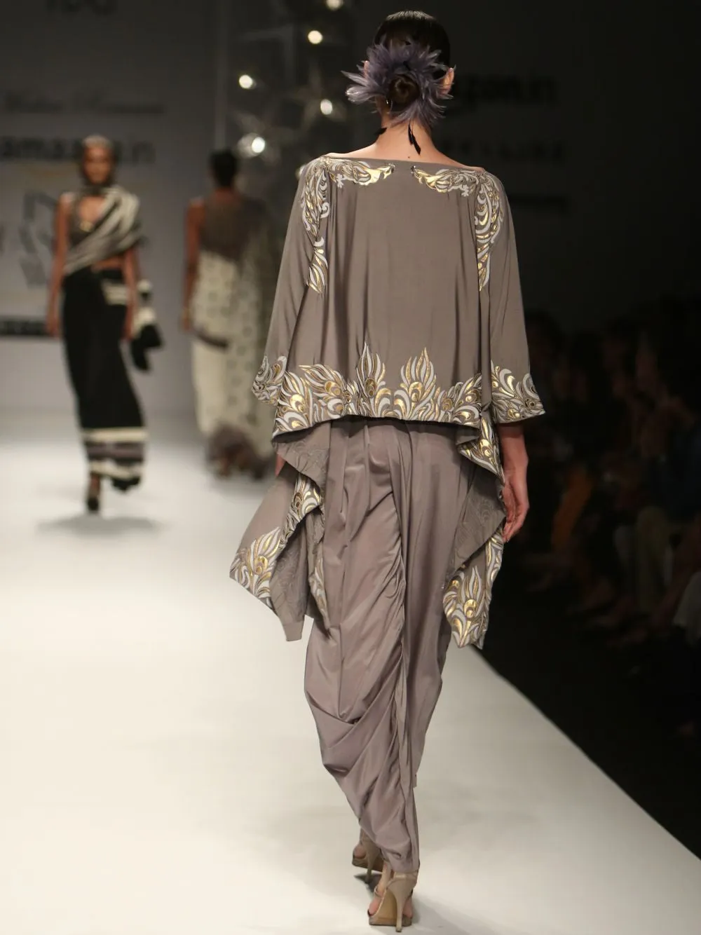 Dancing Peacock Kimono Top