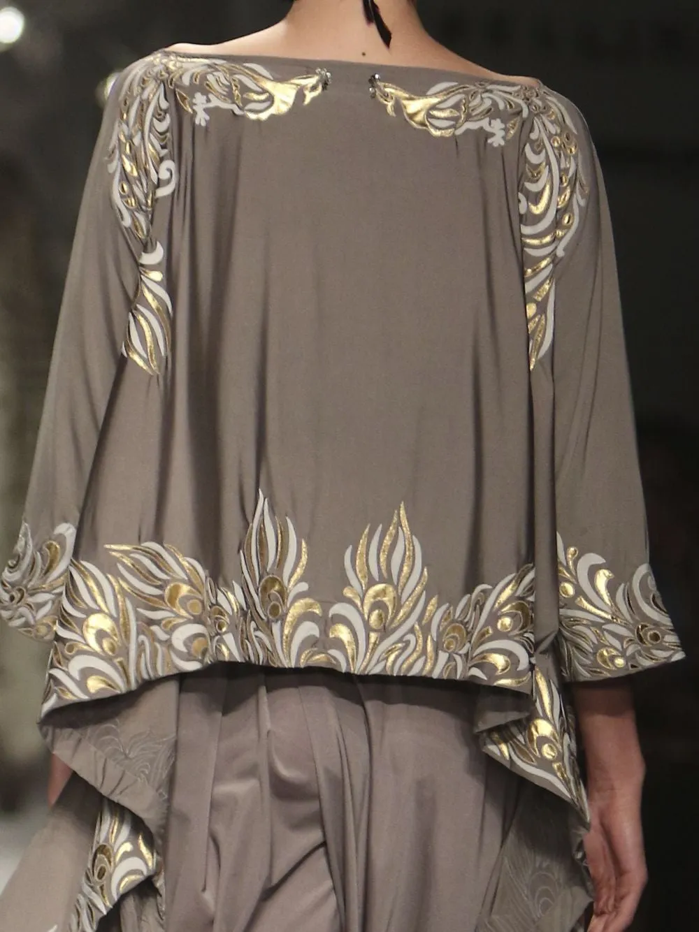 Dancing Peacock Kimono Top