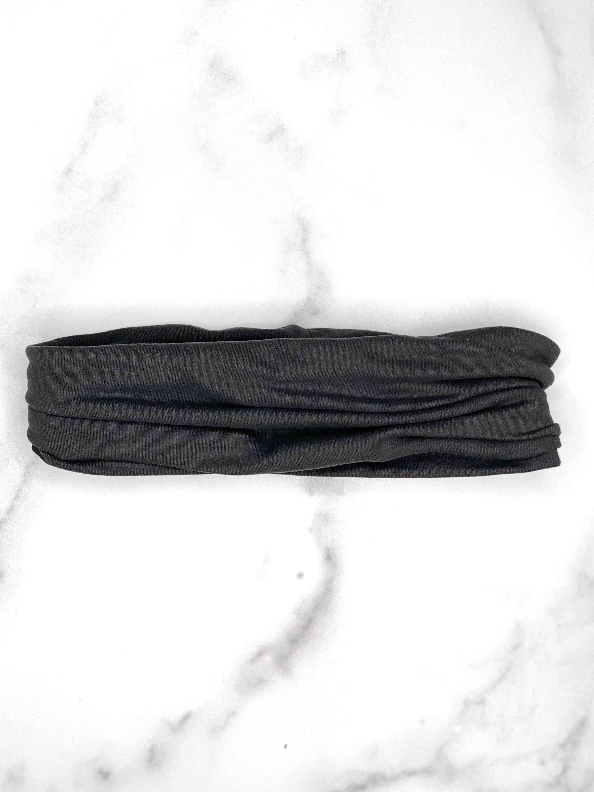 Dark Gray Extra Wide Yoga Headband