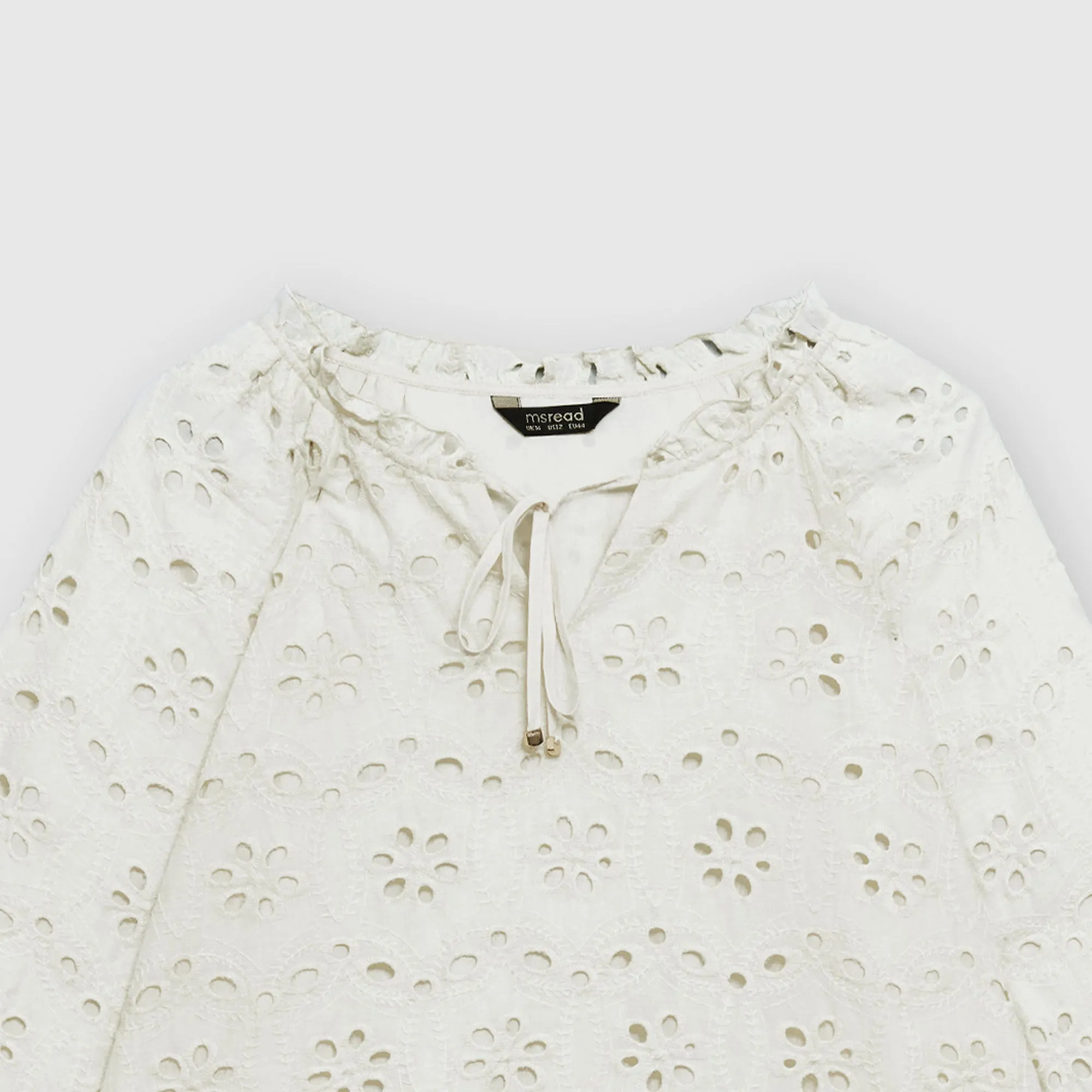 Embroidered Peasant Top