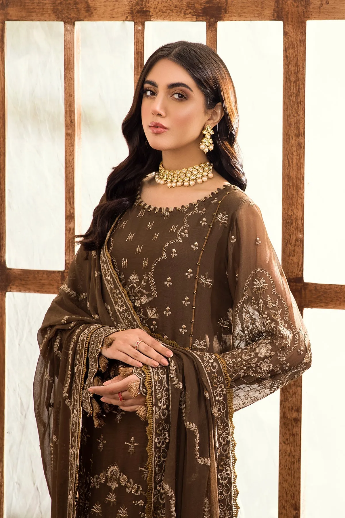 Farasha Embroidered Luxury Chiffon Collection 2022 – LEILA