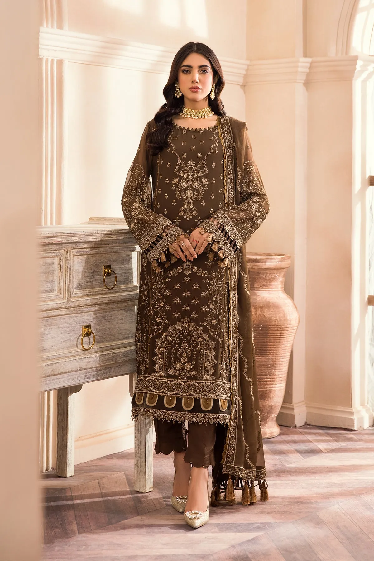 Farasha Embroidered Luxury Chiffon Collection 2022 – LEILA