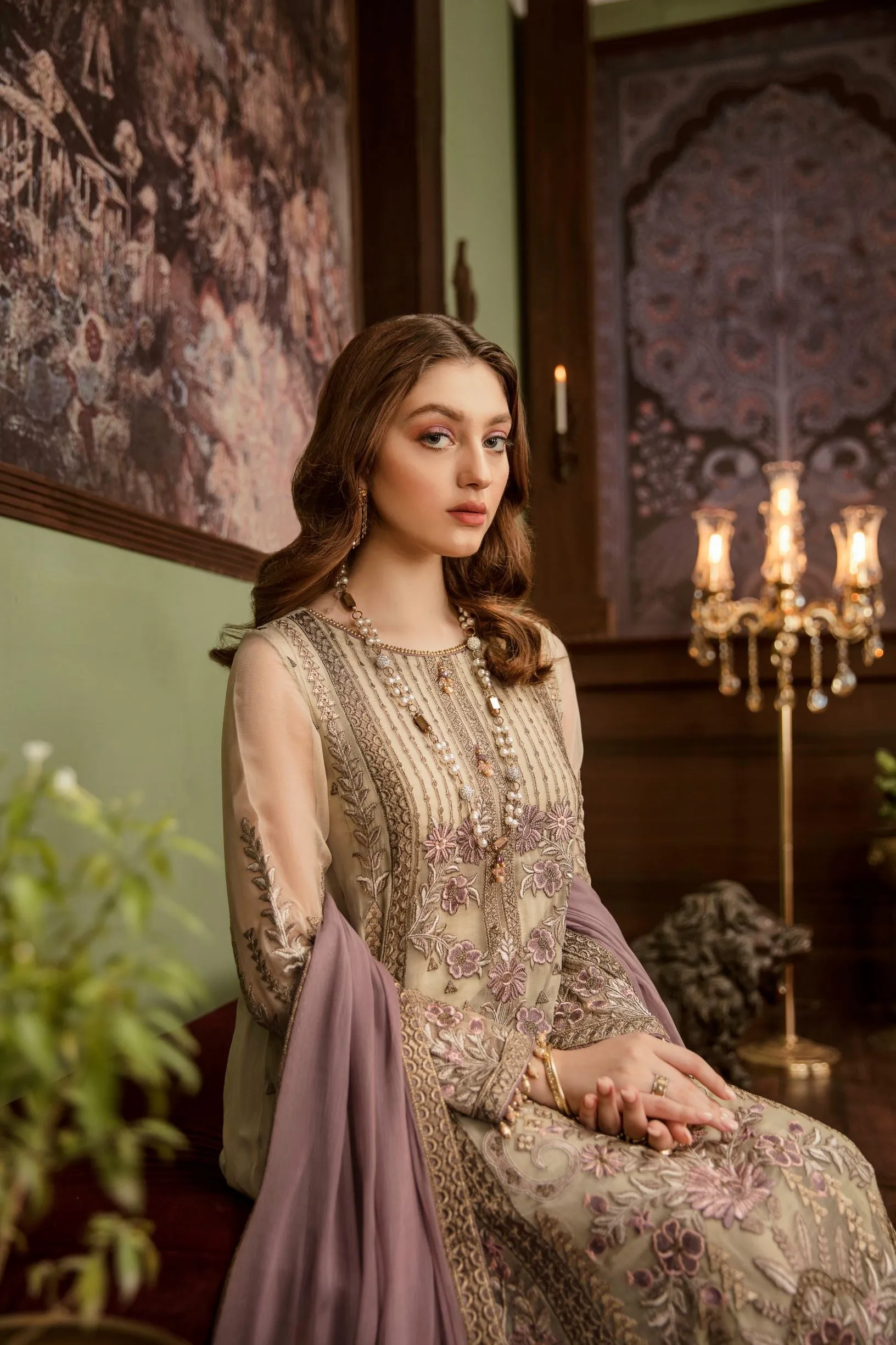Flossie Embroidered Chiffon Collection – Luxury Edition Vol-5 – Pastelues
