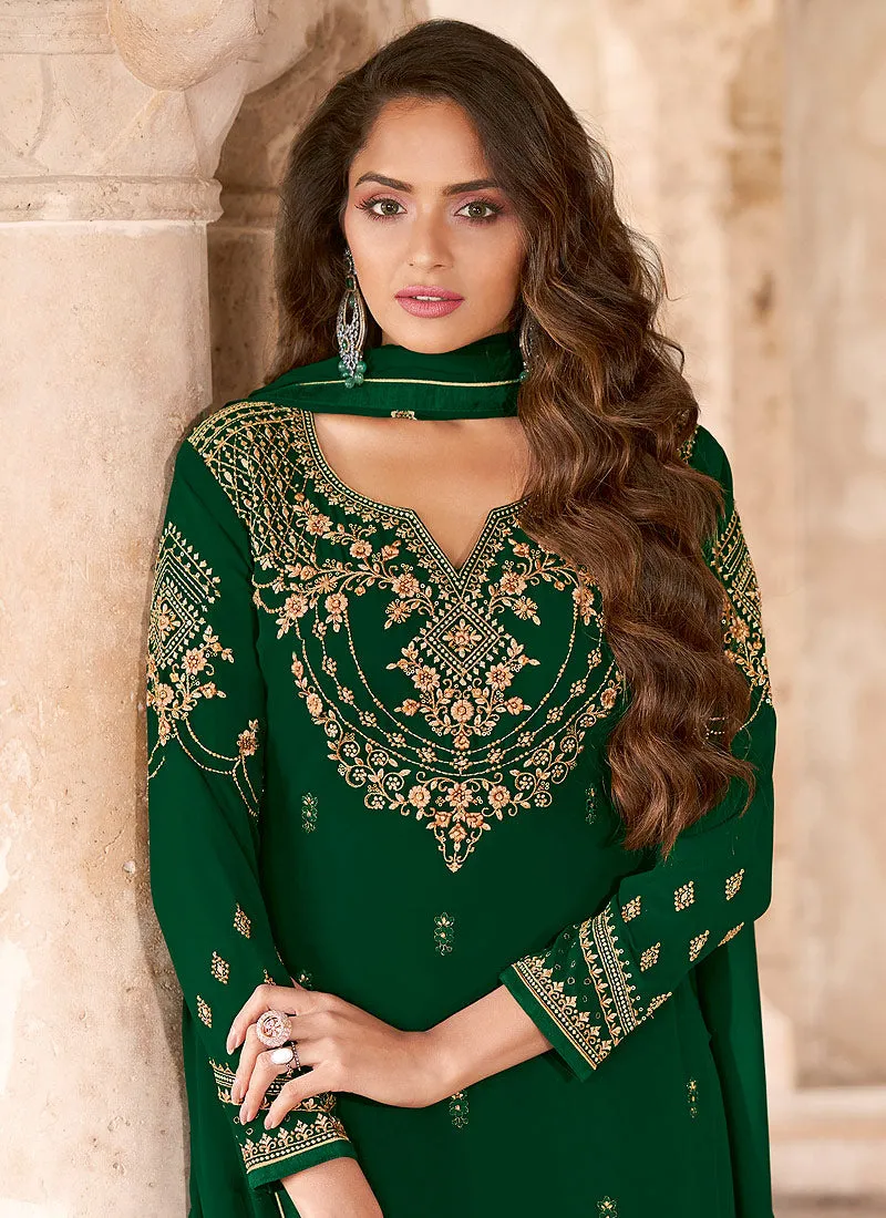 Green Georgette Salwar kameez