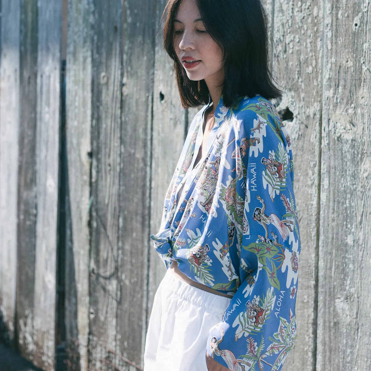 Hula Hut (Kimono Cover-Up) - Blue