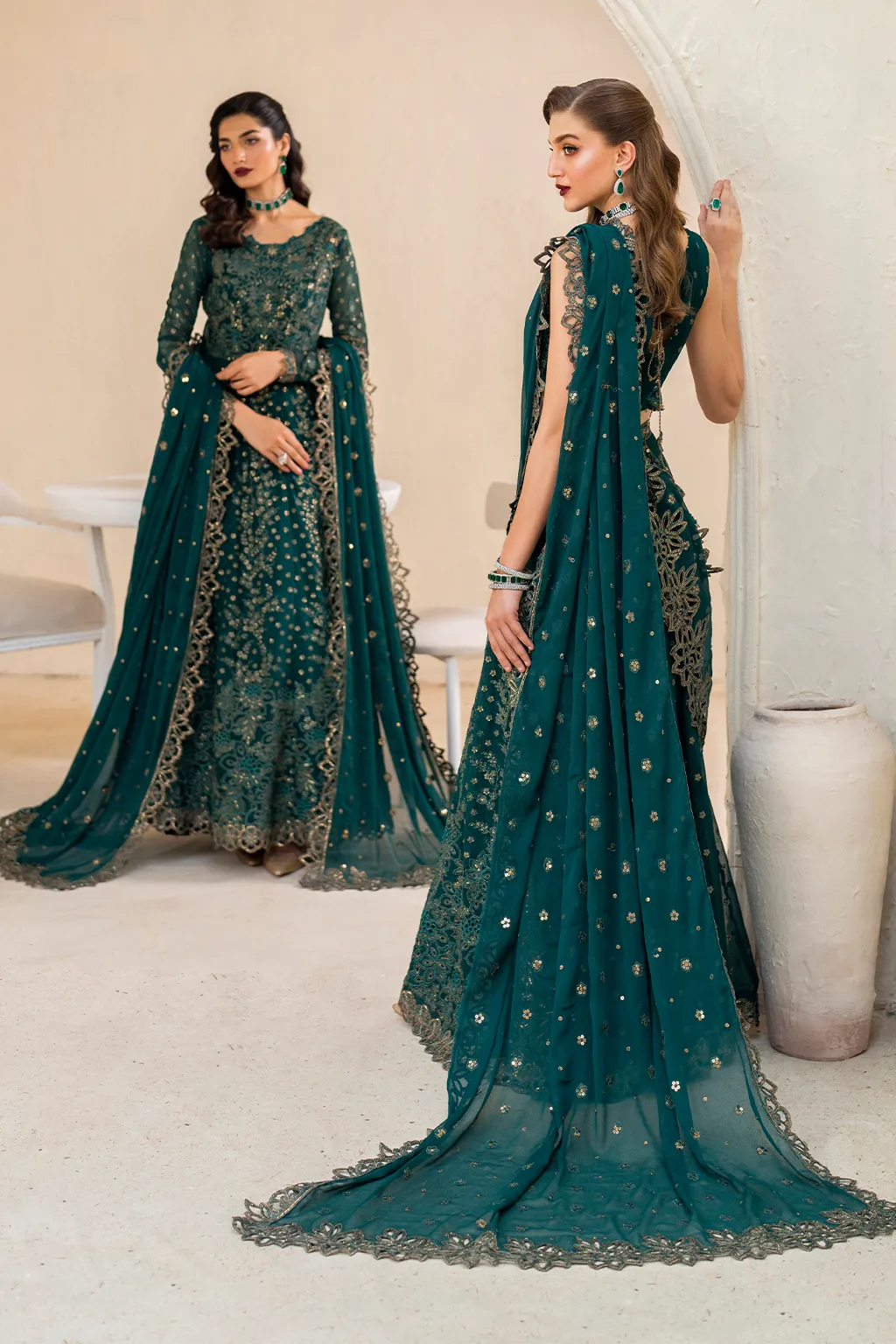 IZNiK Chinon Luxury Formals – CC-47 Embroidered Chiffon