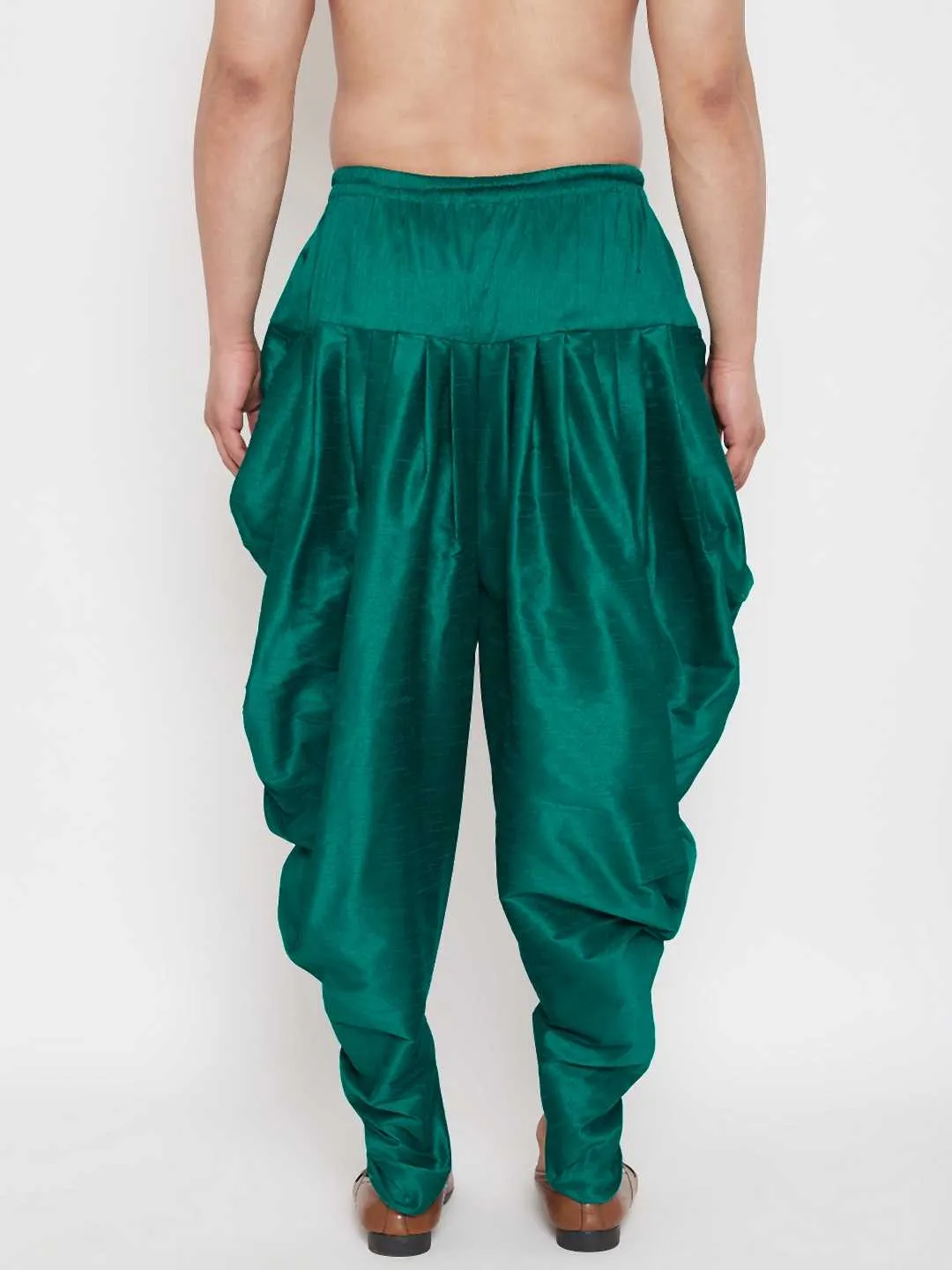 Jashvi Men's Green Dhoti Pants