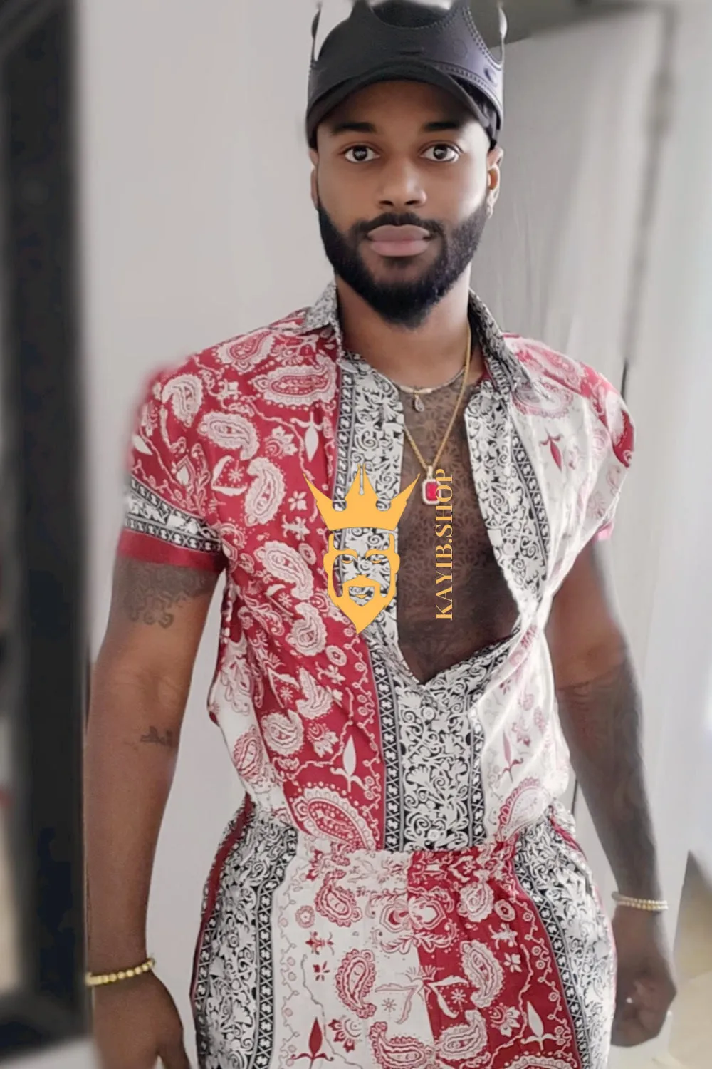 Kayib Designer Matching Sets - Elevate Your Style with Barocco Print and Mulberry Silk - Experience Luxury Comfort