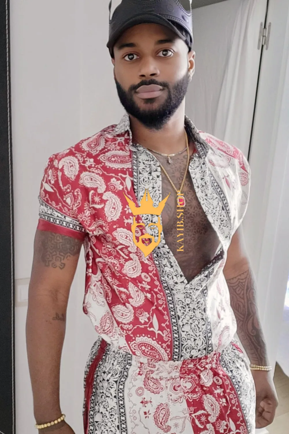 Kayib Designer Matching Sets - Elevate Your Style with Barocco Print and Mulberry Silk - Experience Luxury Comfort