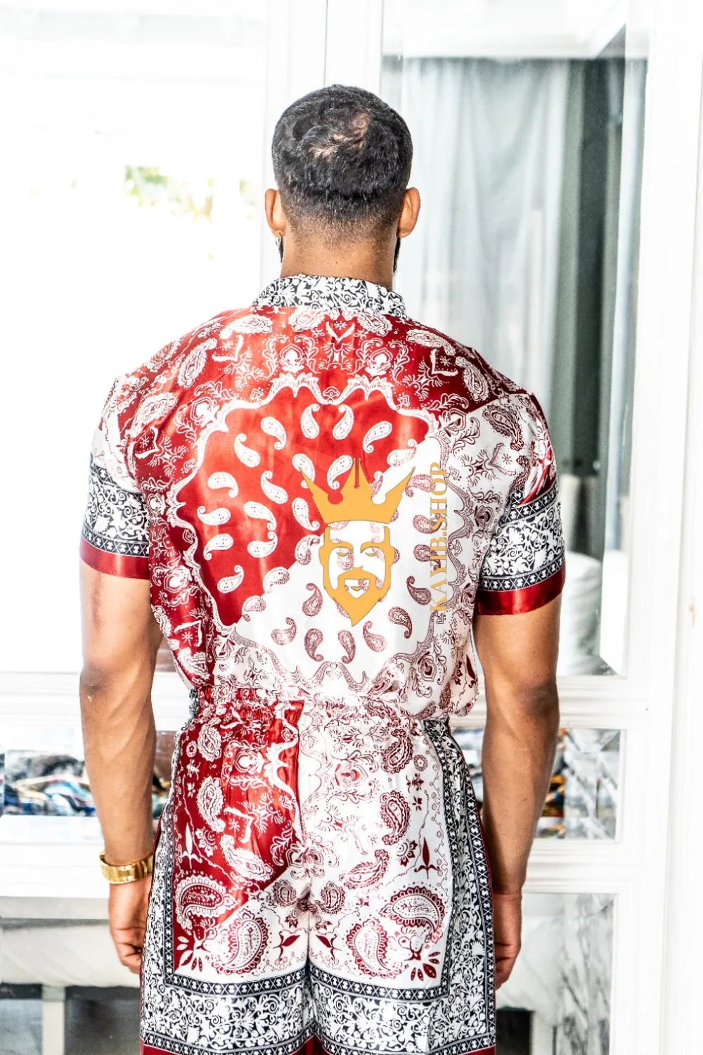 Kayib Designer Matching Sets - Elevate Your Style with Barocco Print and Mulberry Silk - Experience Luxury Comfort