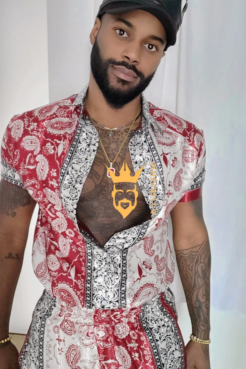 Kayib Designer Matching Sets - Elevate Your Style with Barocco Print and Mulberry Silk - Experience Luxury Comfort