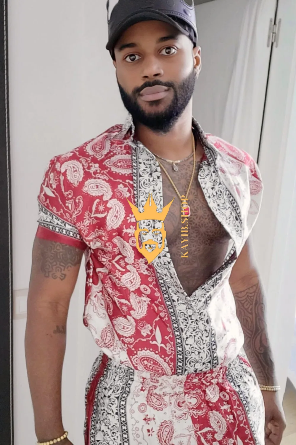Kayib Designer Matching Sets - Elevate Your Style with Barocco Print and Mulberry Silk - Experience Luxury Comfort