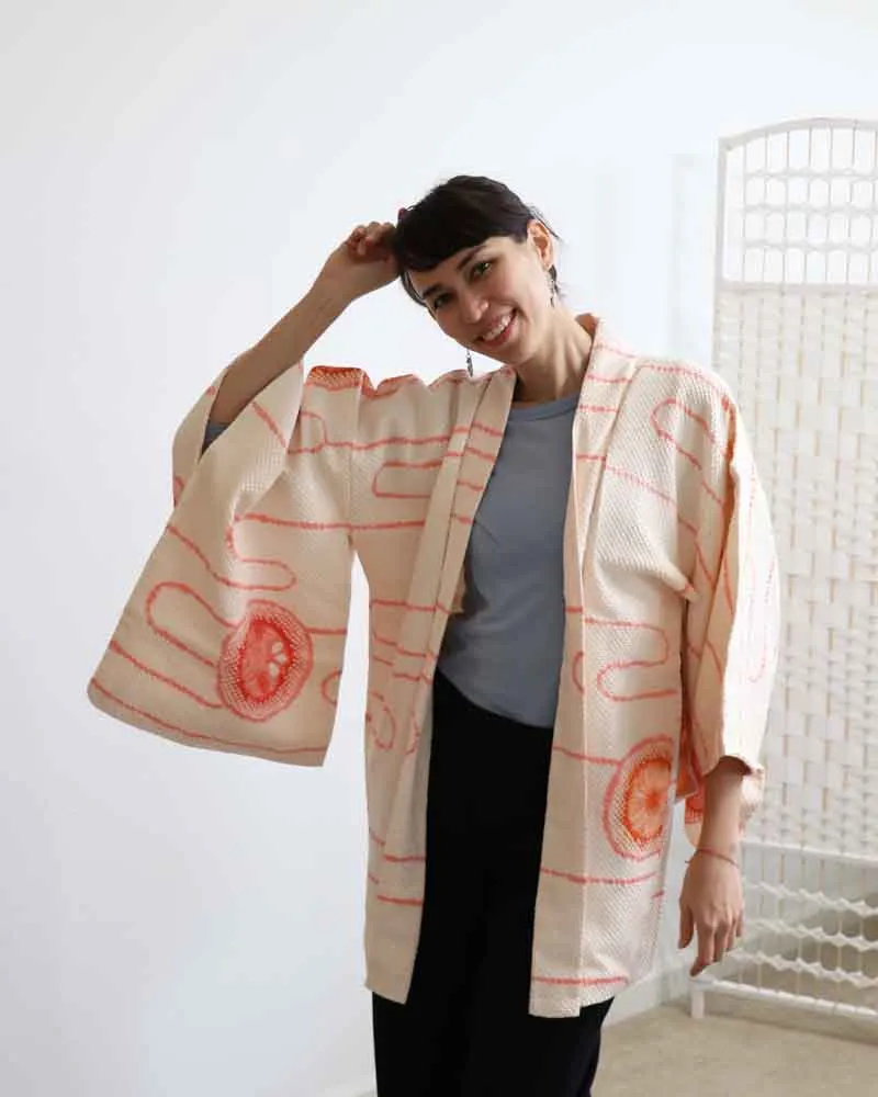 Maru Kimono Shibori Jacket