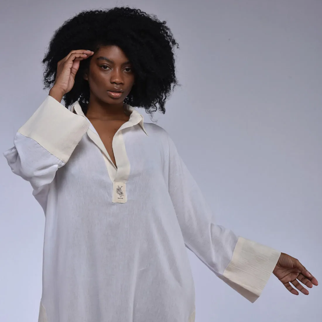 Natural Cotton Hand Made Shirt Blouse