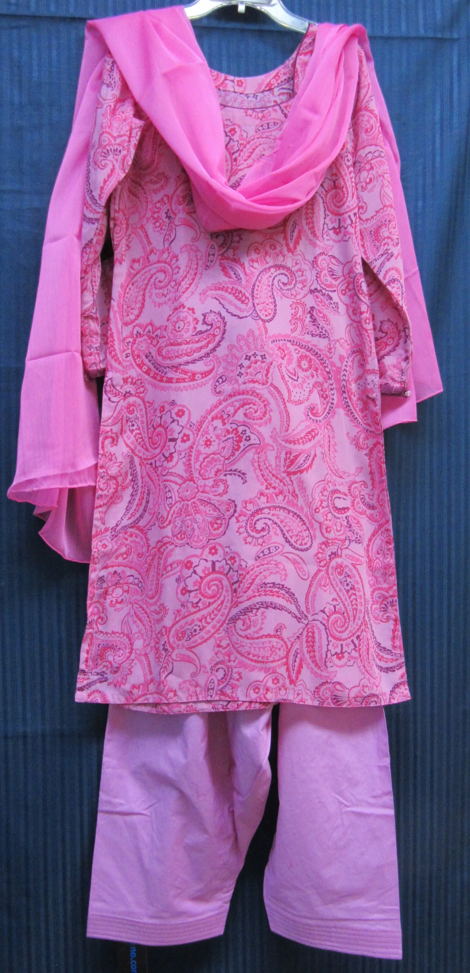 Pakistani 8396 Salwar Kameez Dupatta Suit Small Size Pink Swiss Lawn