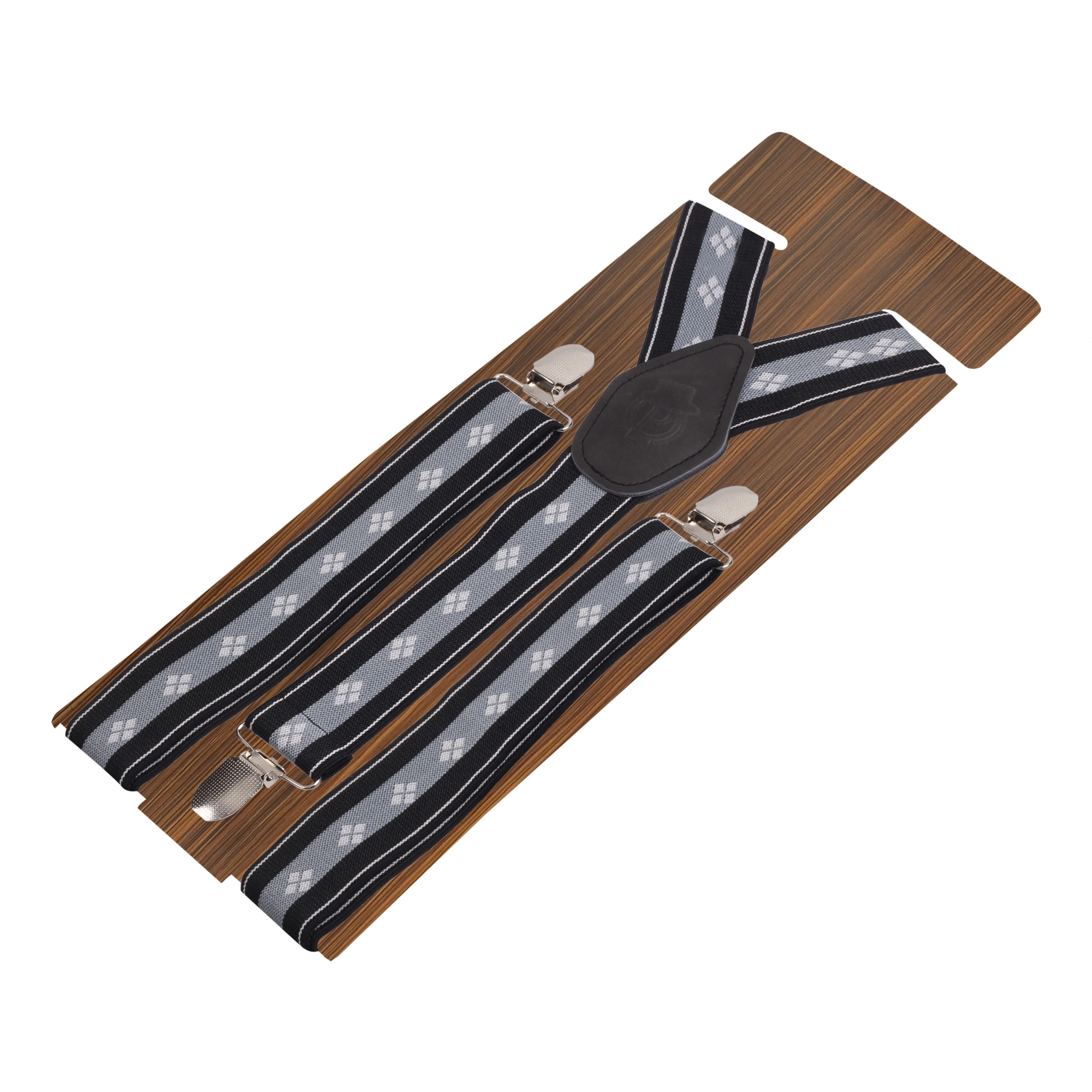 Peluche Flawless Black Suspender for Men