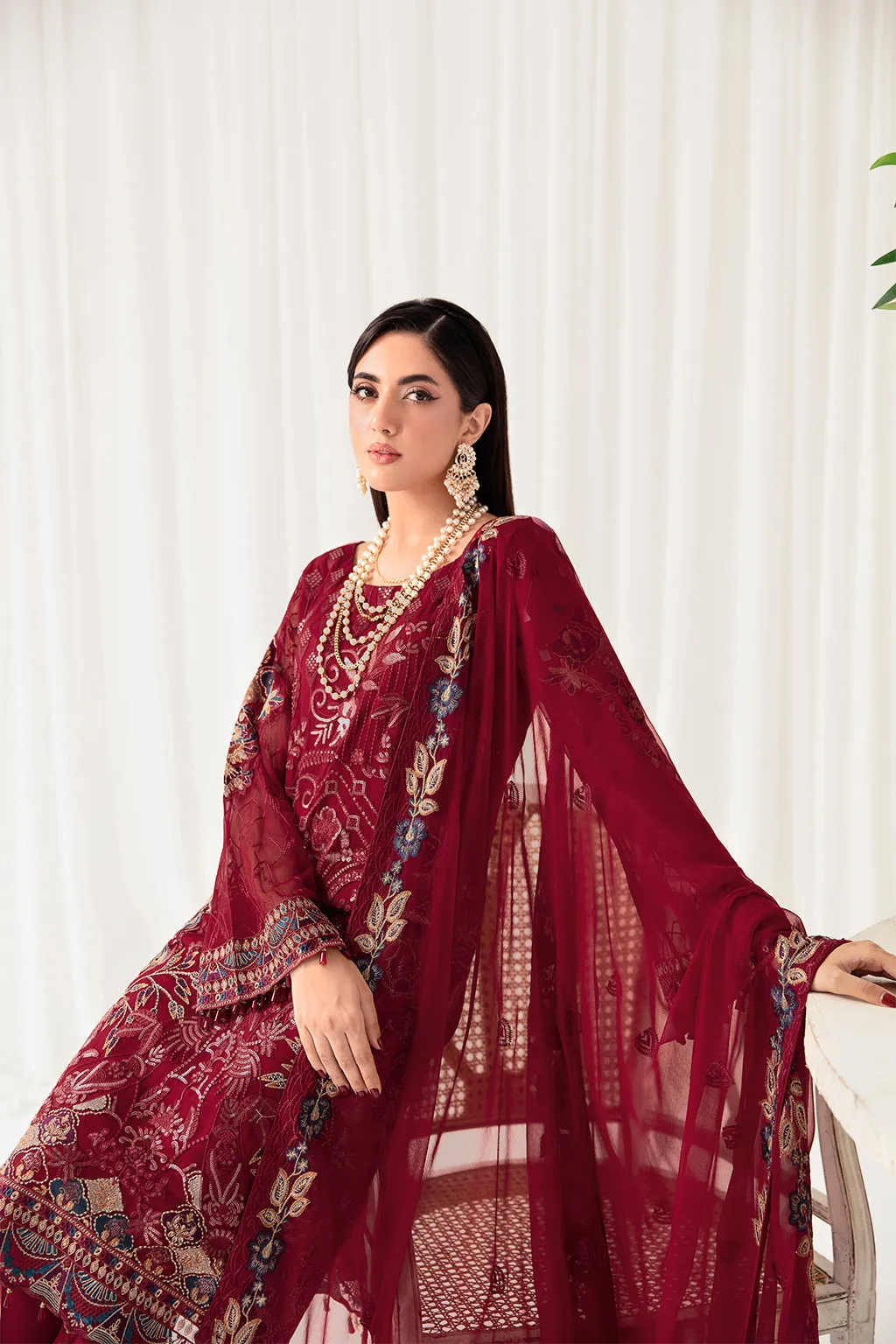 Ramsha Rangoon Luxury Chiffon Formal Collection – D-1004