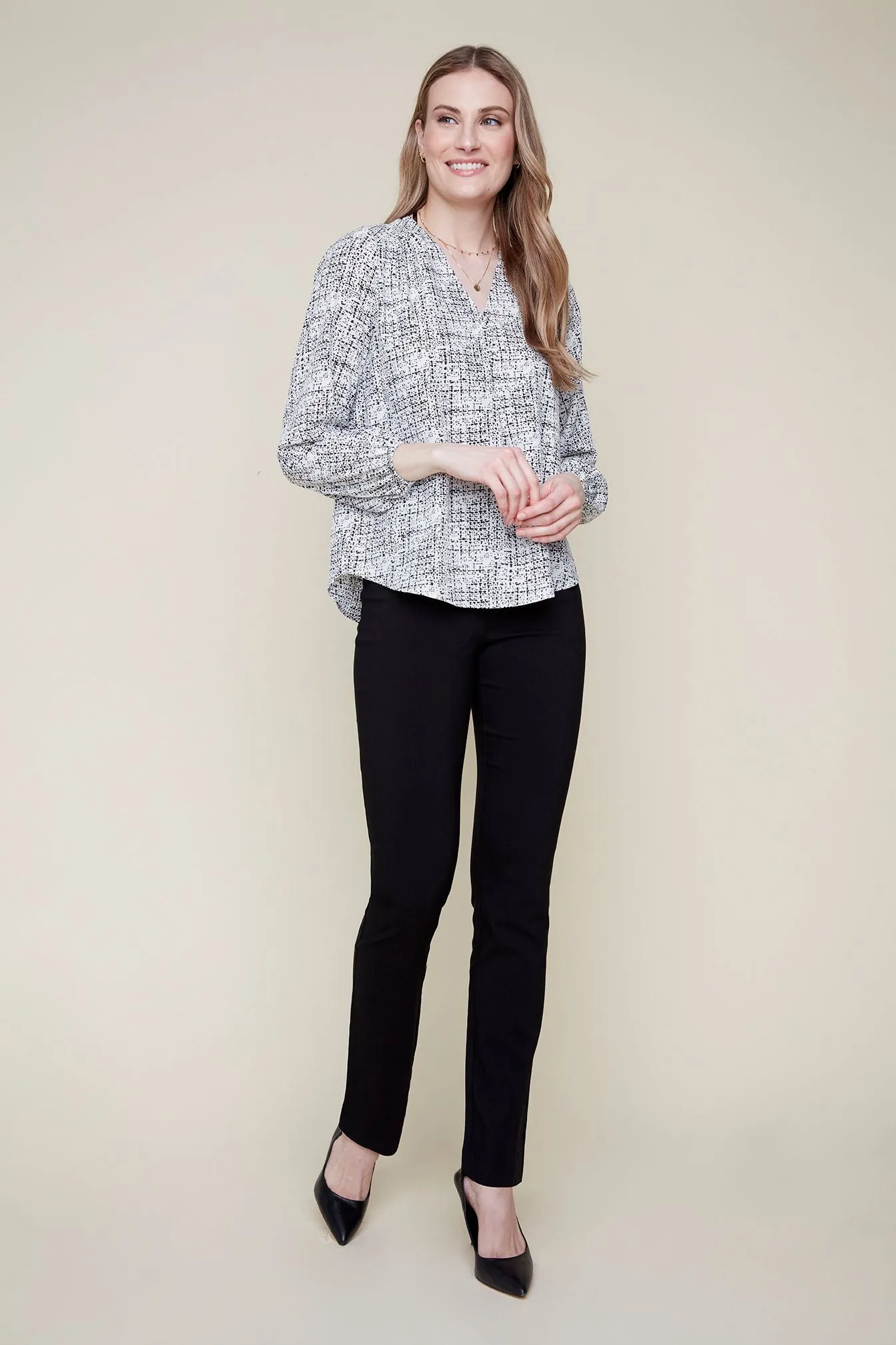 Renuar R5126 V Neck Blouse