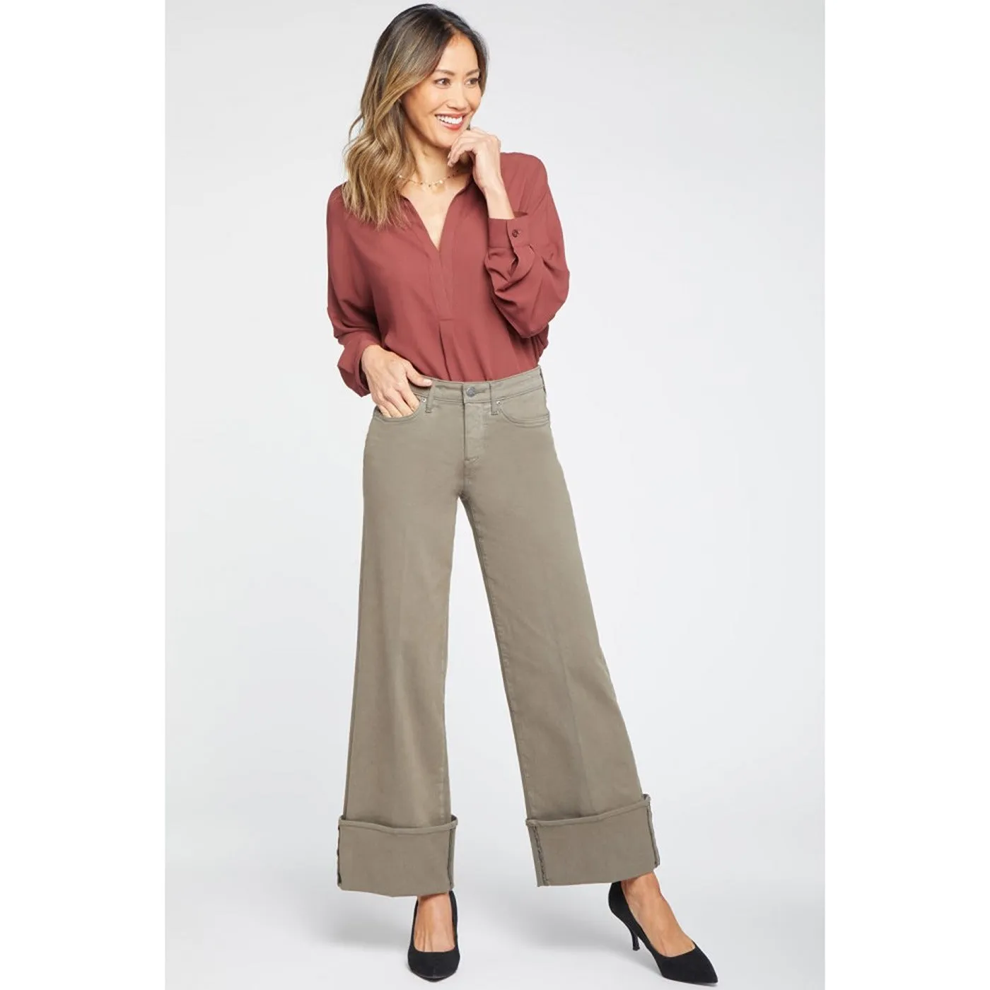 Ripe Olive Wide Leg Jeans