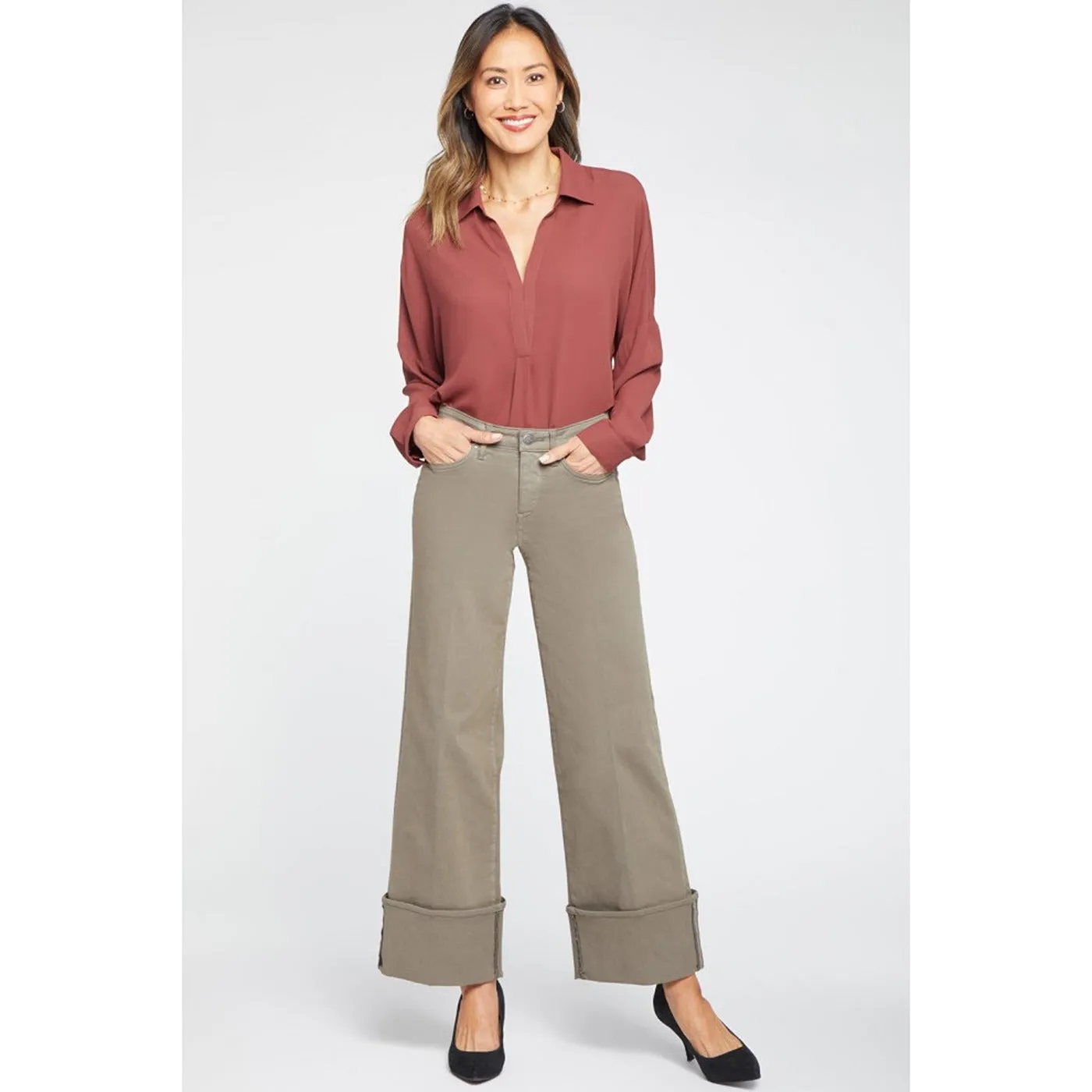 Ripe Olive Wide Leg Jeans