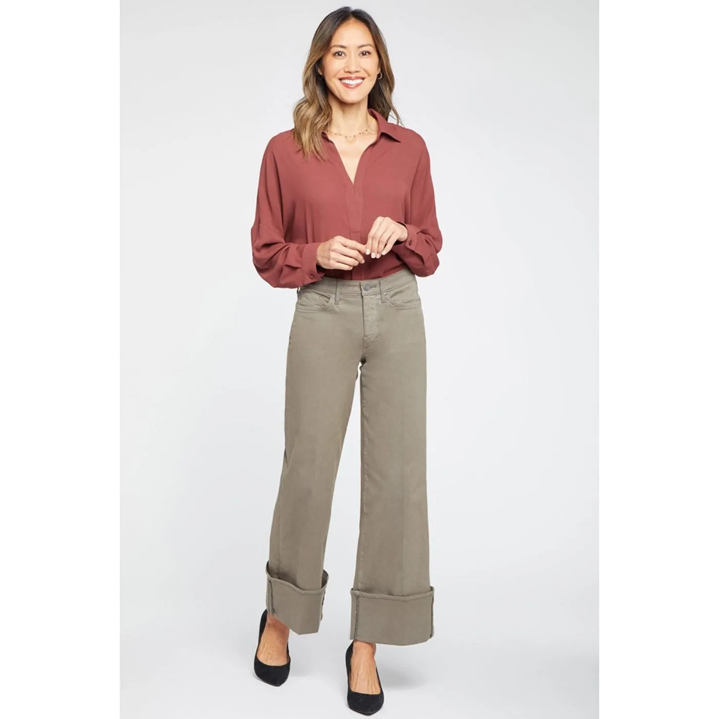 Ripe Olive Wide Leg Jeans