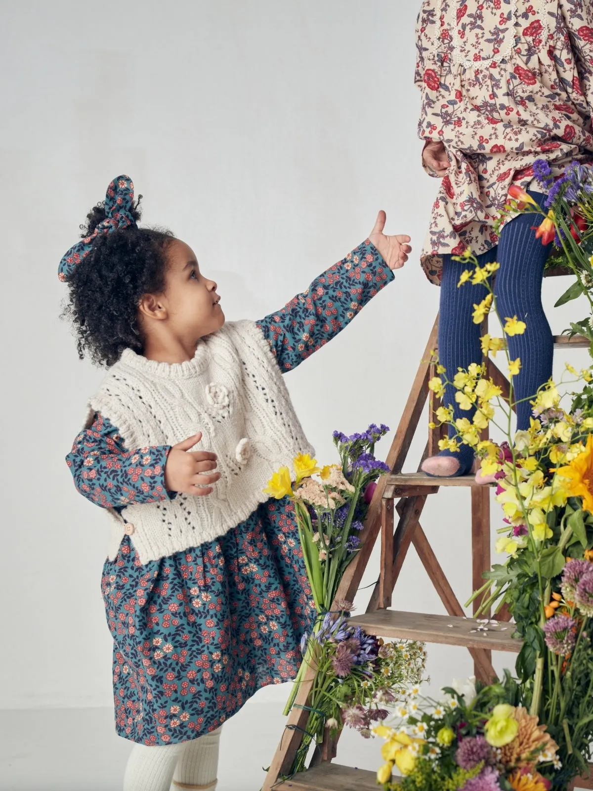 Roulotta Piped Floral Dress