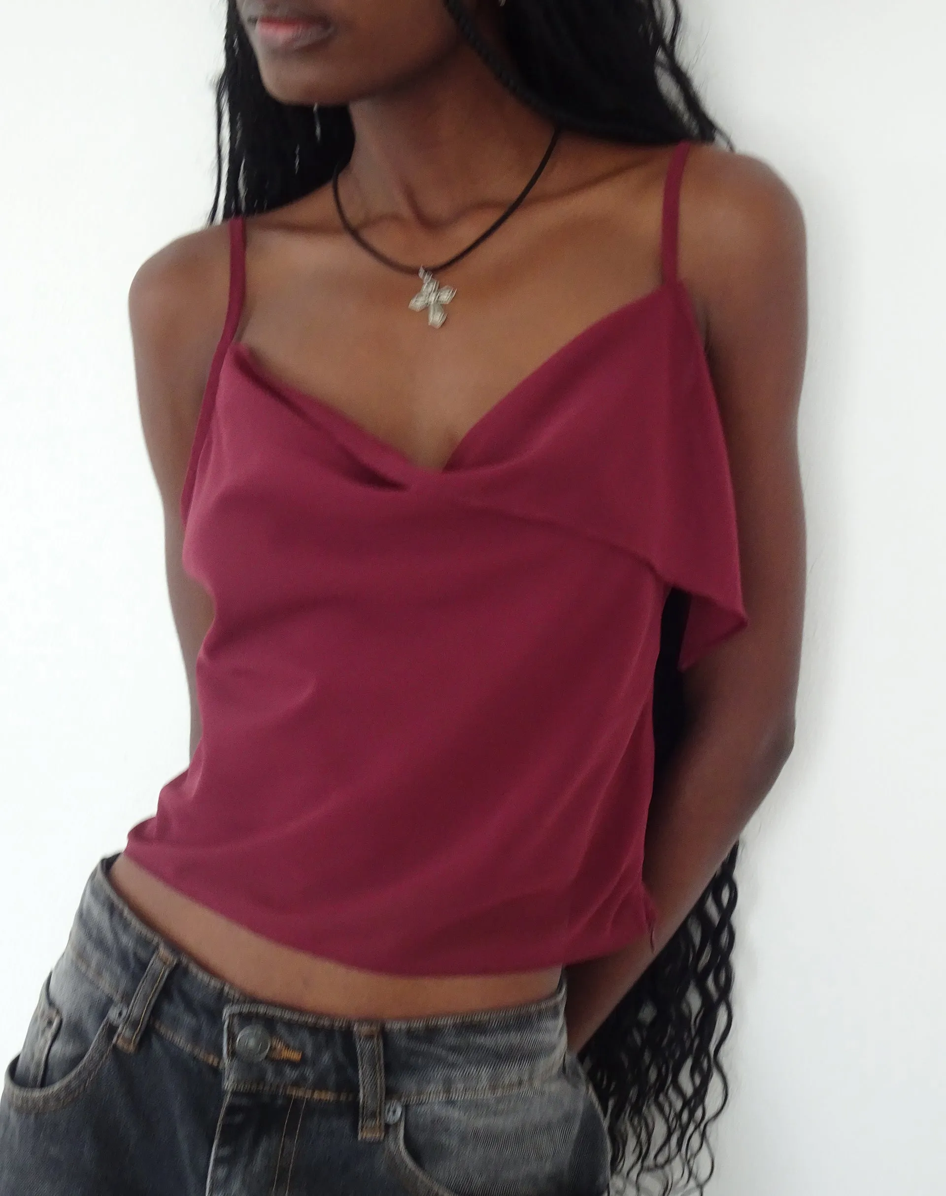 Satisha Top in Chiffon Plum