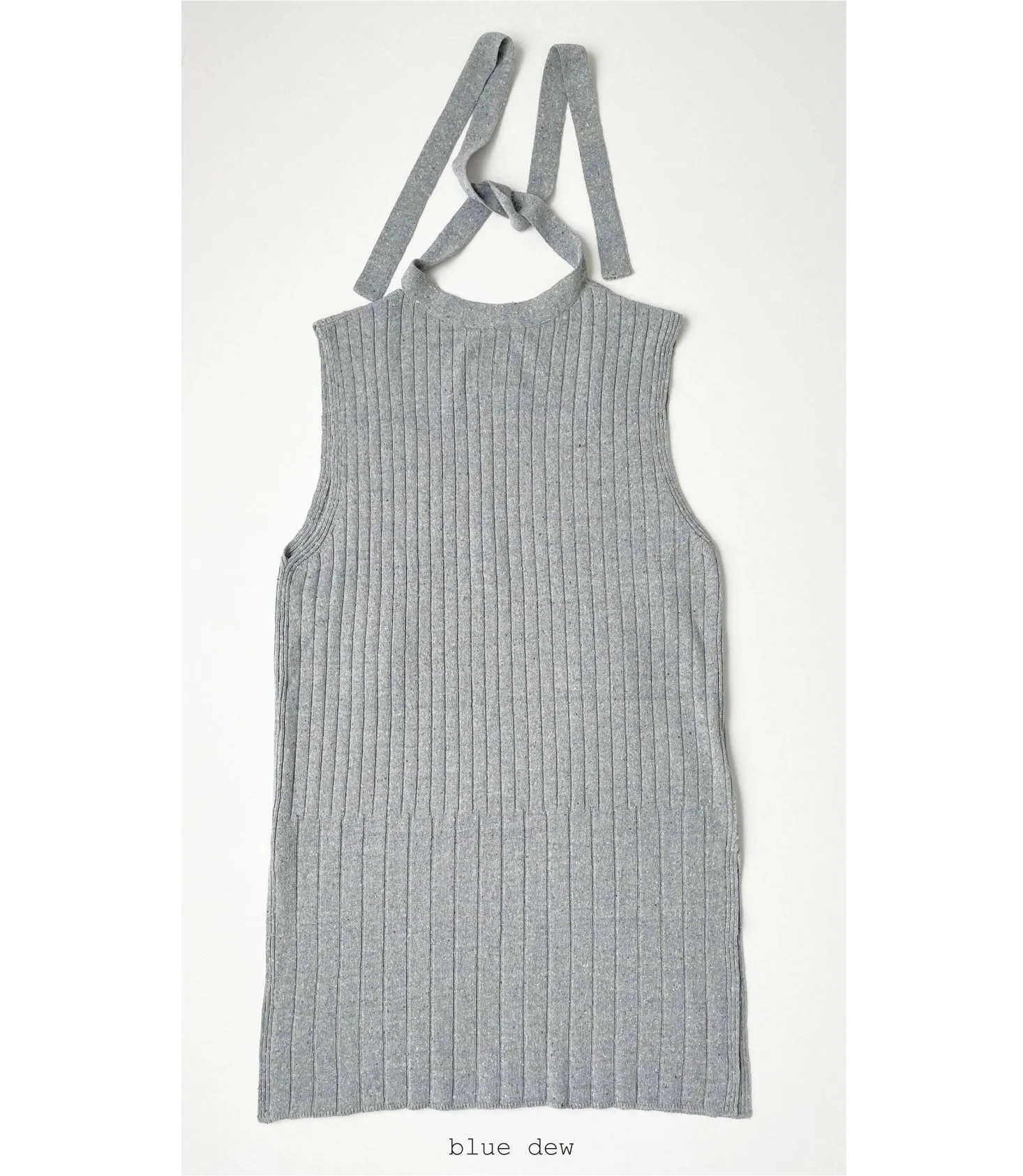 Silk Wide Rib No-sleeves Tops / Eco Silk 100%