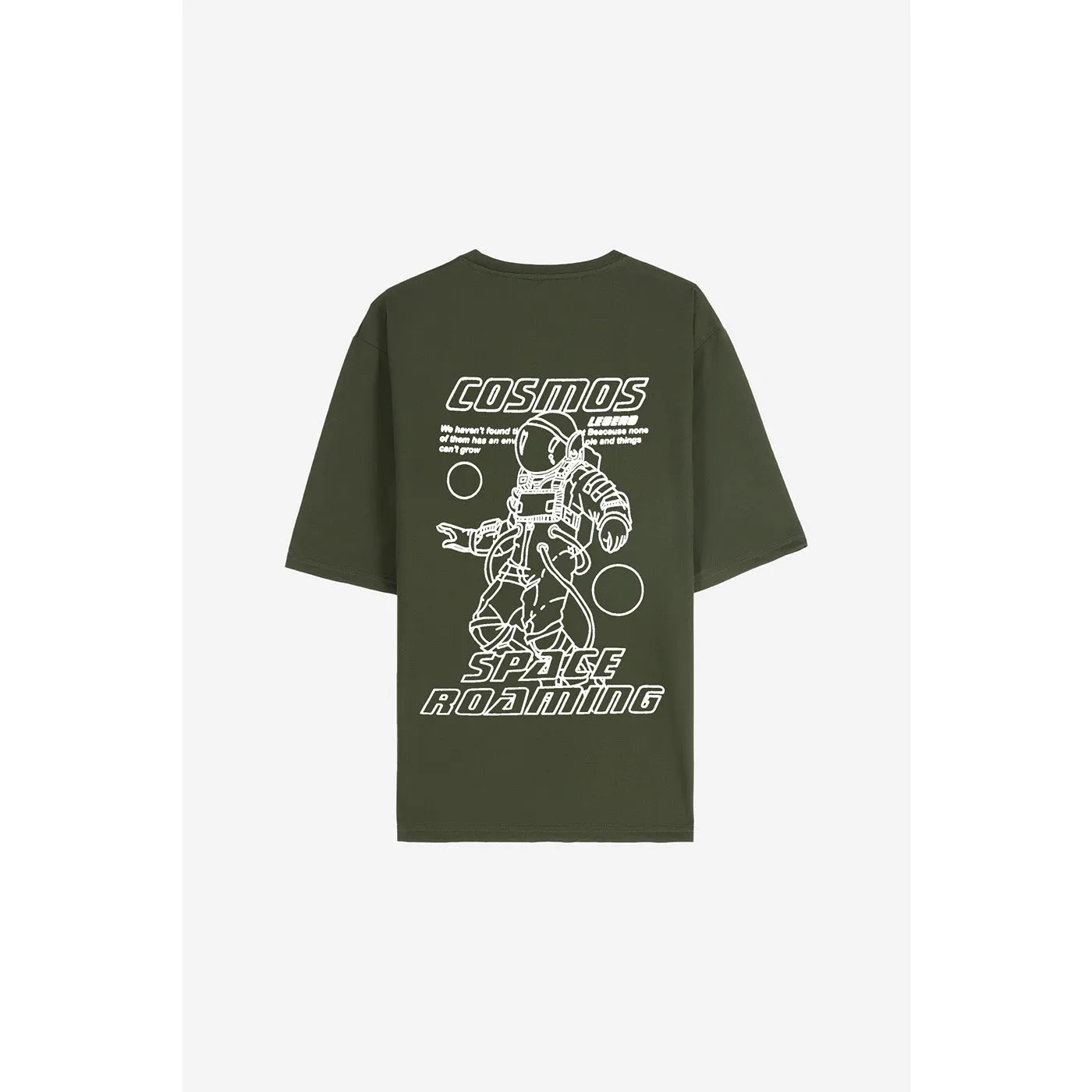 Space Roaming Green Oversized Tshirt