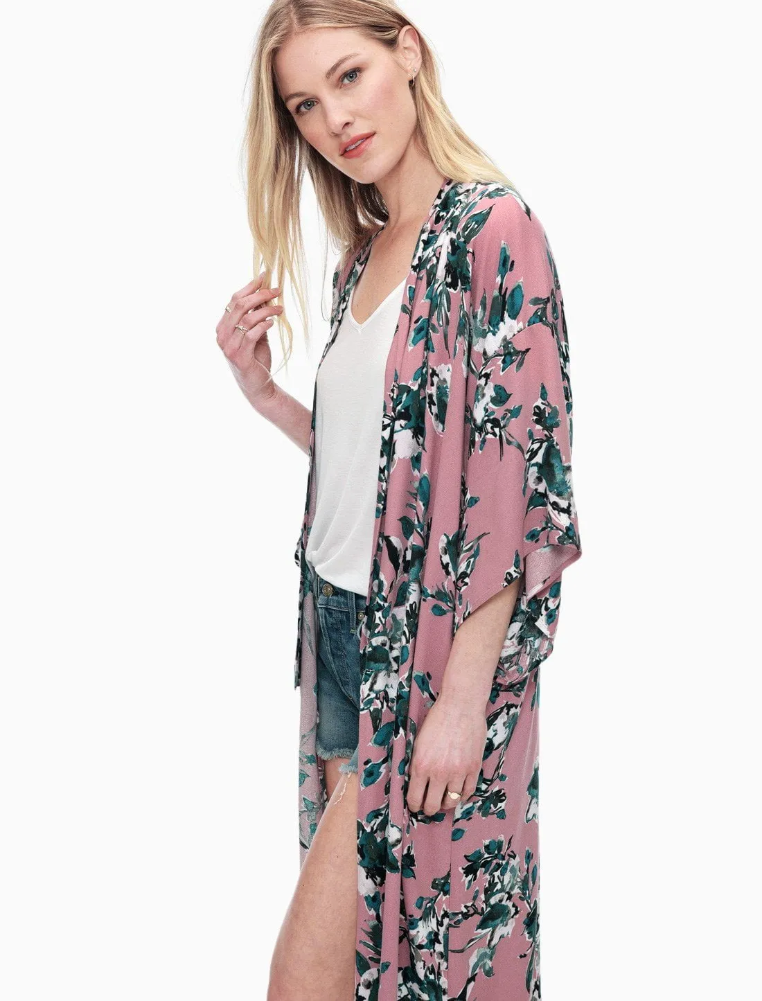 Splendid - Painted Floral Kimono