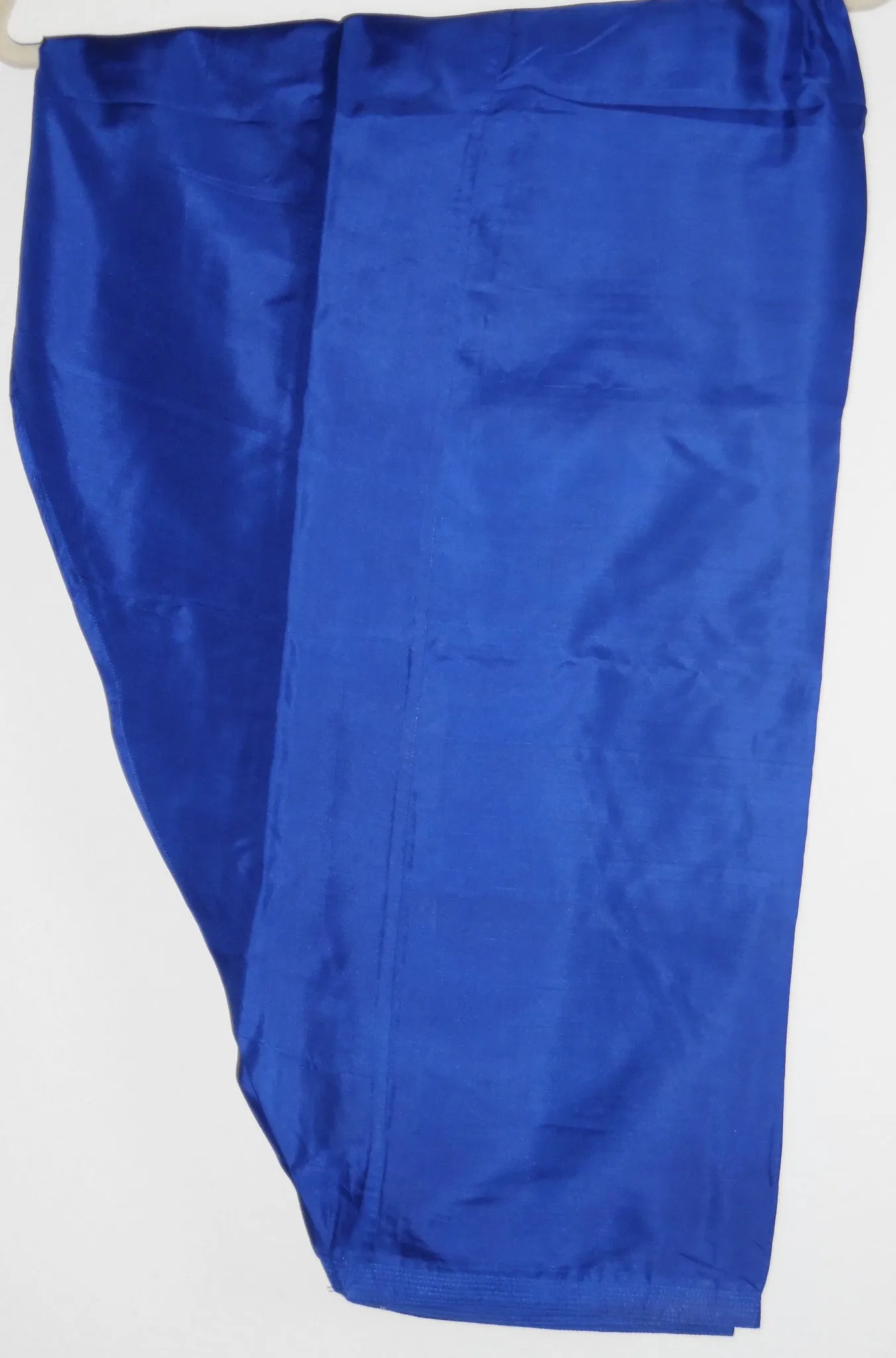 Suit 1491 Salwar Kameez Dupatta Large Size White Blue Silk Chiffon Party Wear