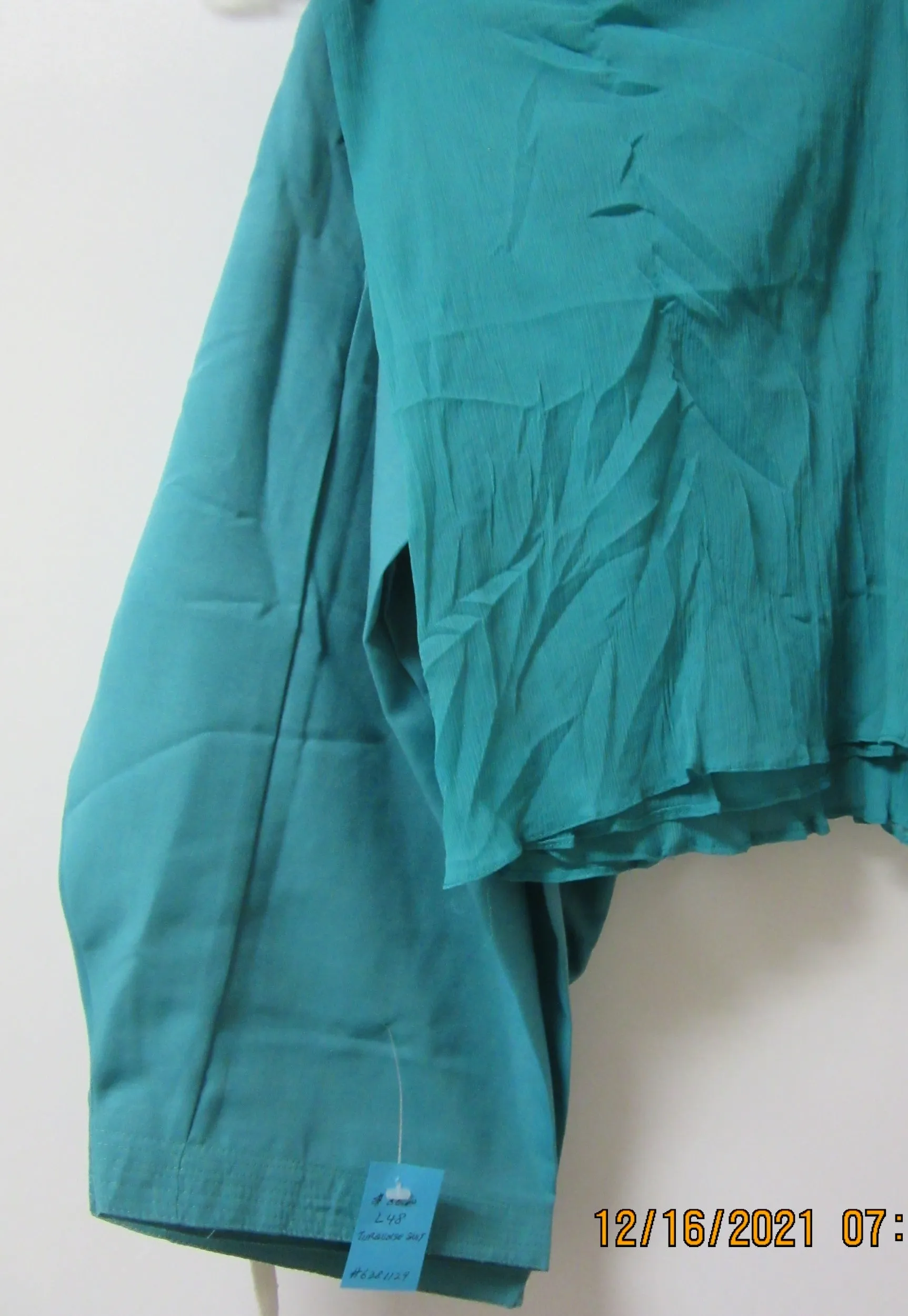 Suit 6381129 Turquoise Silver detail Salwar Kameez Dupatta XL 48 Size Suit