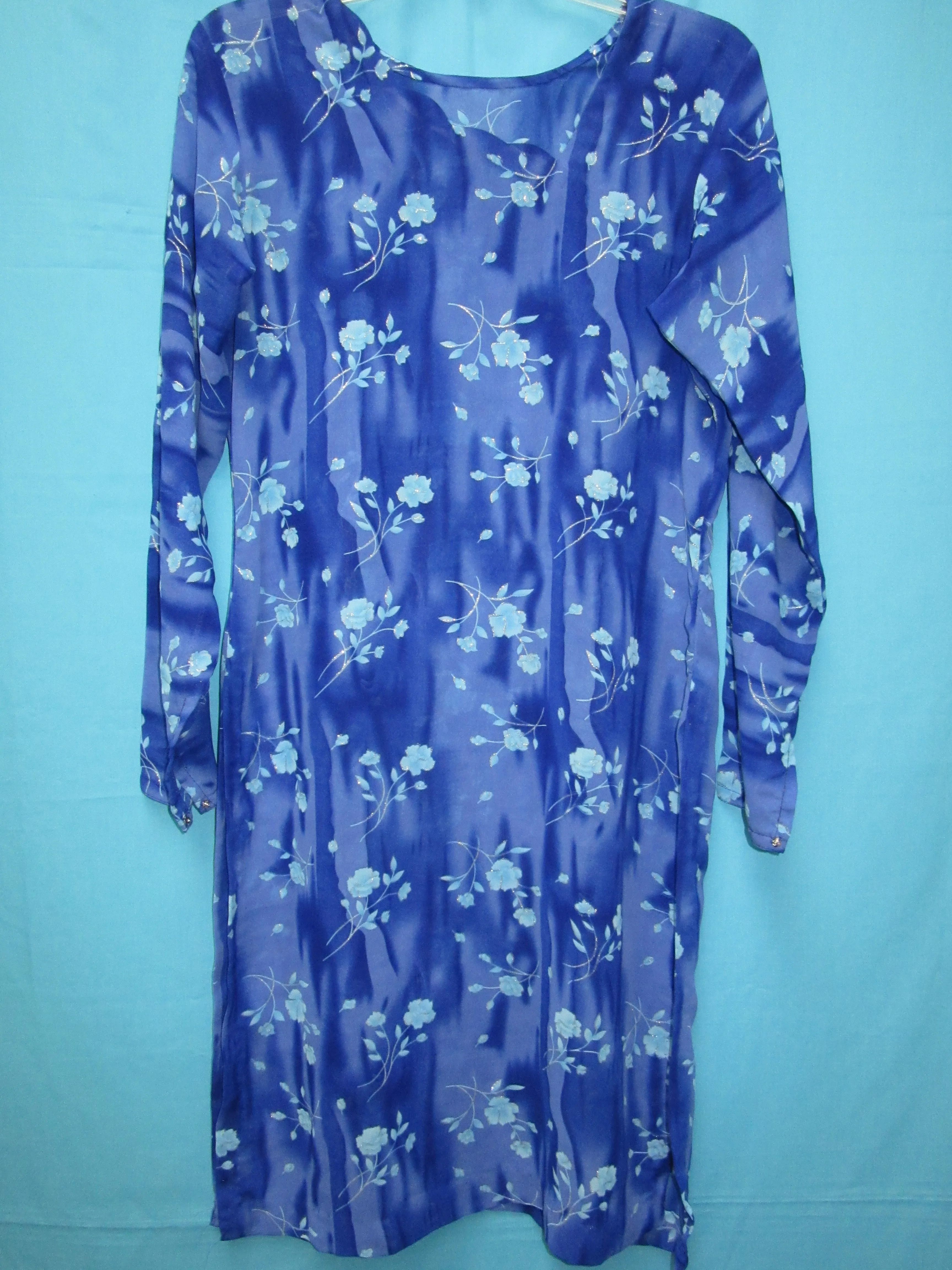 Suits 4476 Blue Printed Pakistani Salwar Kameez Dupatta Suit