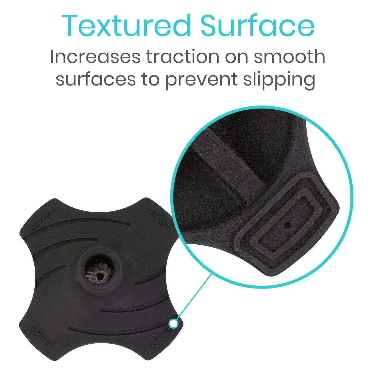 Vive Mini-Wide Standing Cane Tip, 3/4"