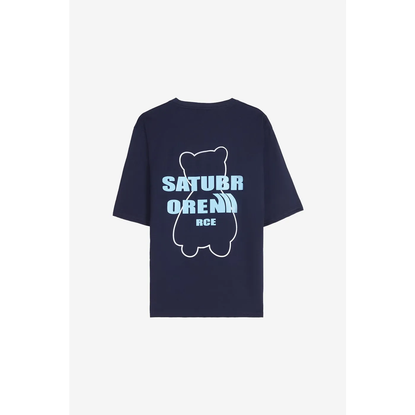 Whatever Graphic Navy Blue Oversized Tshirt