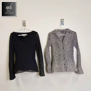 Y2K BLACK SHADE BLOUSES - 14 PCS